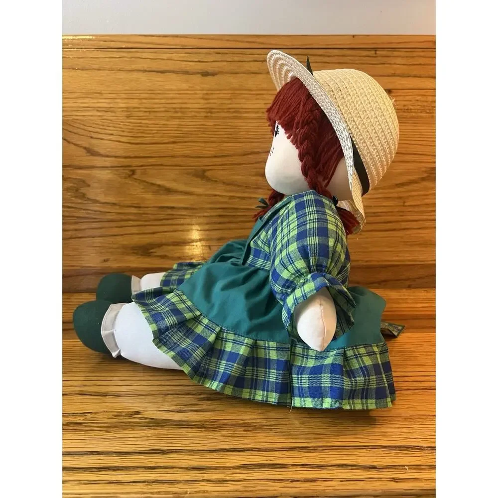 Anne of Green Gables Prince Edward Island Cloth Doll Red Hair Straw Hat Tag
